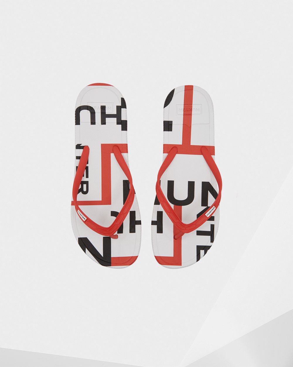 Flip Flop Herr - Hunter Original Exploded Logo - Röda - 681094-IEL